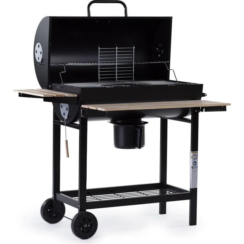 Barbecue Américain Charbon de Bois REVO Granada – Grande Surface de Cuisson – Fumoir - 3