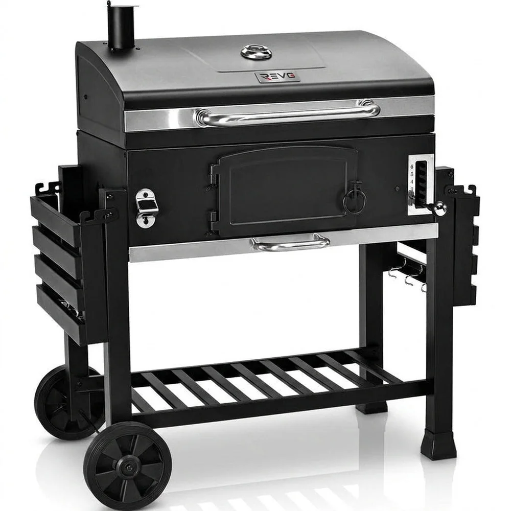 Barbecue Fumoir REVO Toledo – XXL – Grille en fonte – Charbon - 3
