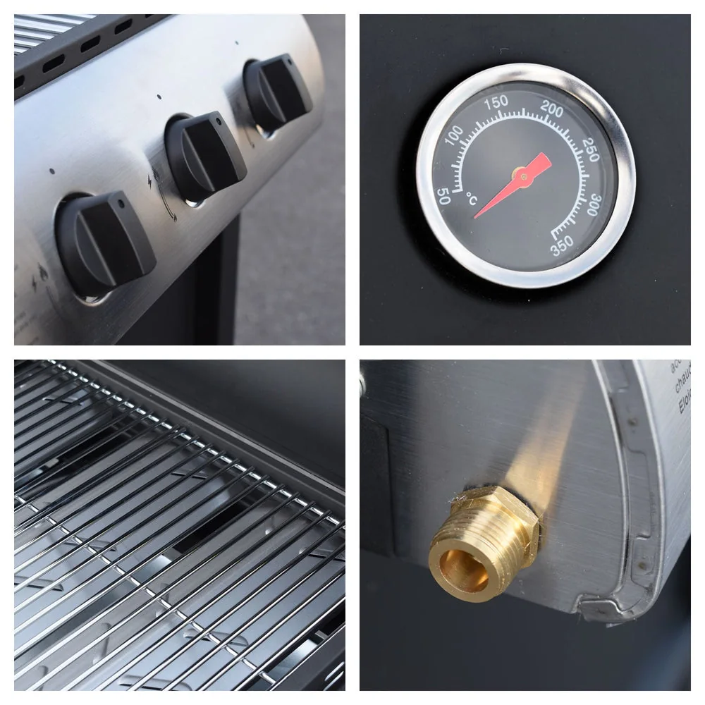 Barbecue au gaz Hawaï - 3 Brûleurs 8,4 kW Butane/Propane - 4