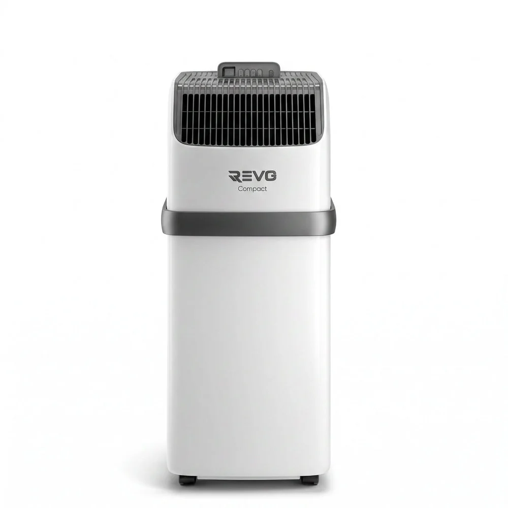 Climatiseur Mobile REVO Compact – 8 300 BTU – 2,1 kW – 3-en-1 – 52 dB – Classe A