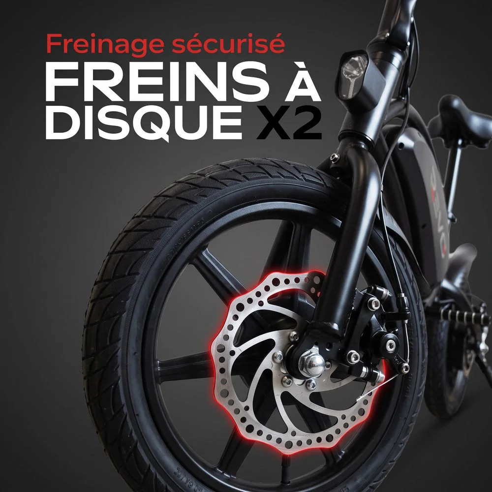 Draisienne Électrique REVO Volt – 350 W – Autonomie 15 à 20 km – Batterie 36V – Pliable – Freins à Disque Avant/Arrière - 4