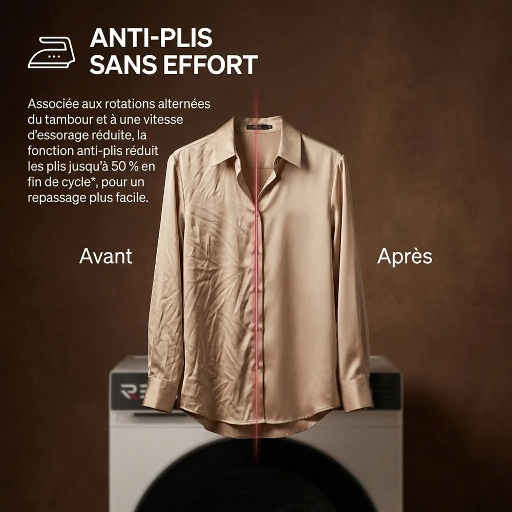 Lave-Linge Hublot REVO Majesta 13 – Machine à Laver 13 kg – Classe A – 1400 tr/min – 15 Programmes – Vapeur & Connectée - 4