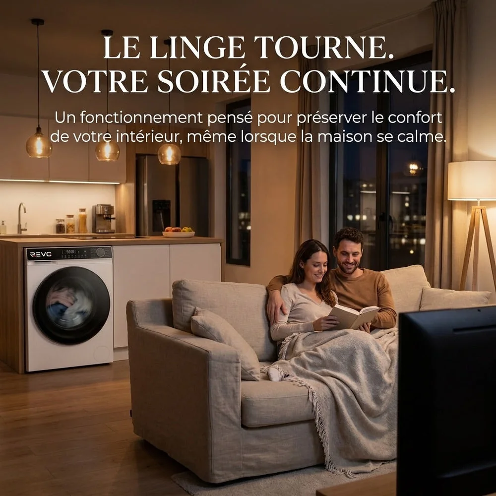 Lave-Linge Hublot REVO Majesta 13 – Machine à Laver 13 kg – Classe A – 1400 tr/min – 15 Programmes – Vapeur & Connectée - 5