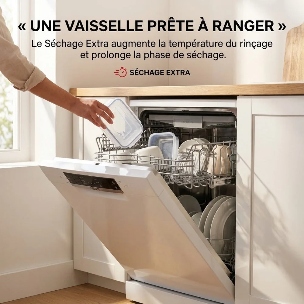 Lave-Vaisselle REVO Clario – 60 cm – 6 Programmes – Séchage Extra – 48 dB – Panier Réglable 3 Niveaux - 3