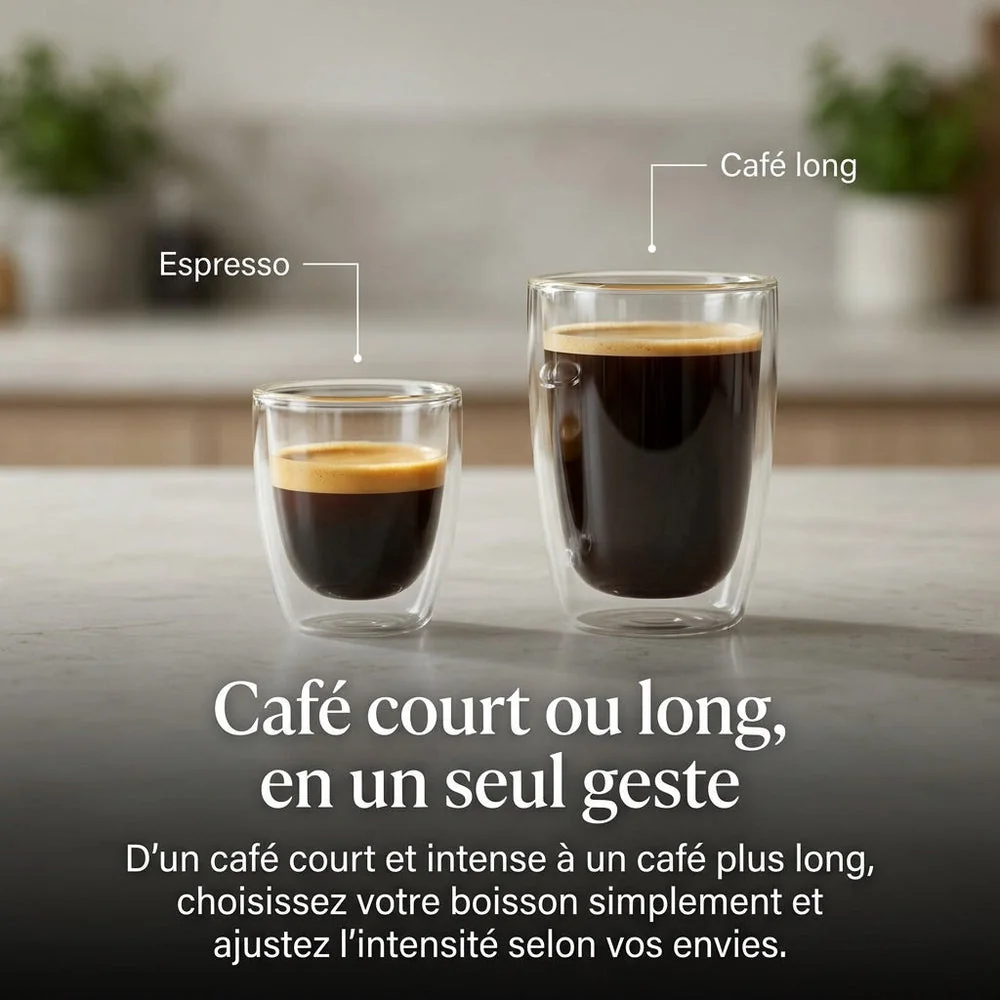 Machine à Café à Grains REVO Essenza – Expresso Broyeur Automatique 1 450 W – 2 Cafés – Buse Vapeur – Broyeur 13 Réglages - 5