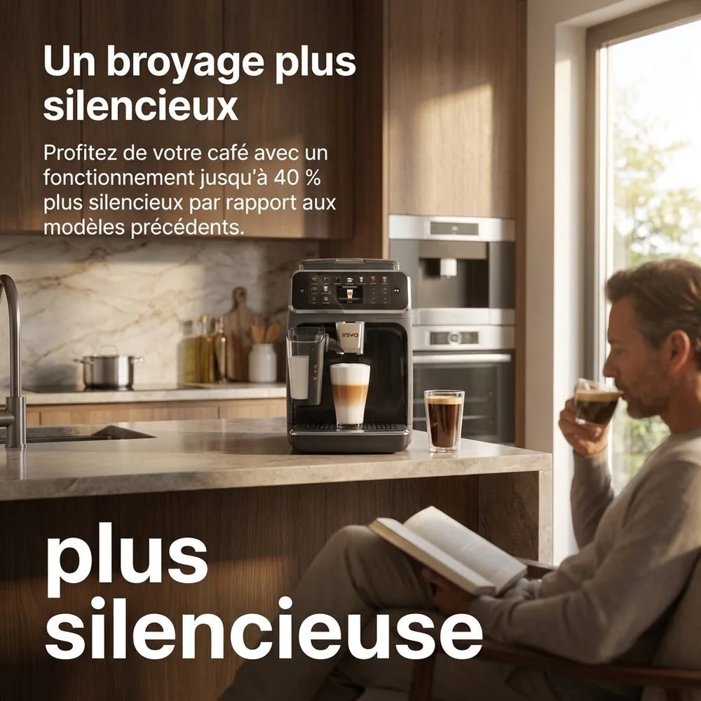 Machine à Café à Grains REVO Prestigio – Expresso Broyeur Automatique 1 500 W – 20 Boissons Chaudes & Glacées – Carafe à Lait – 4 Profils – 1,8 L - 6