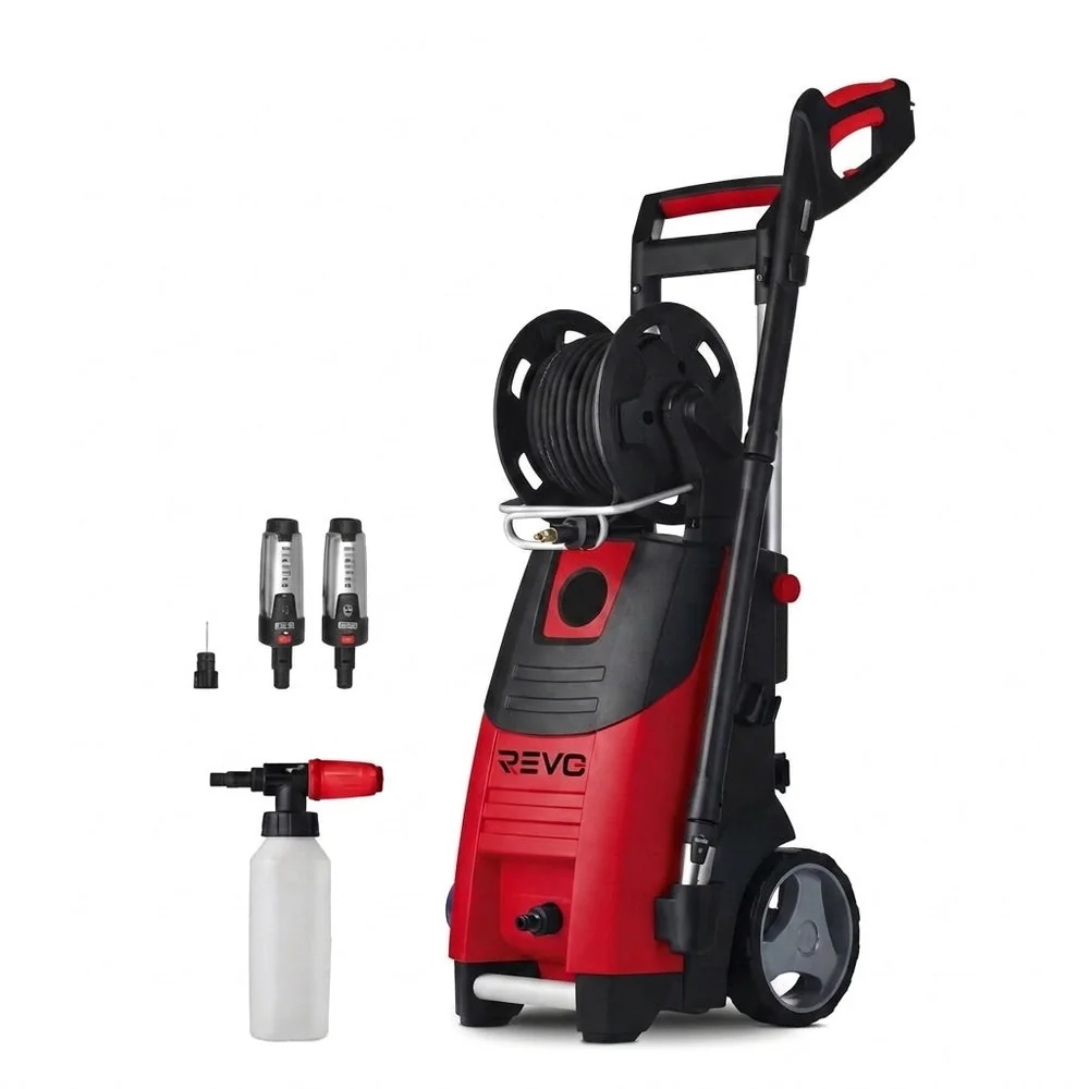 Nettoyeur Haute Pression REVO Forge 200 – 3 300 W – 200 Bar – 650 L/h – Flexible 15 m avec Enrouleur