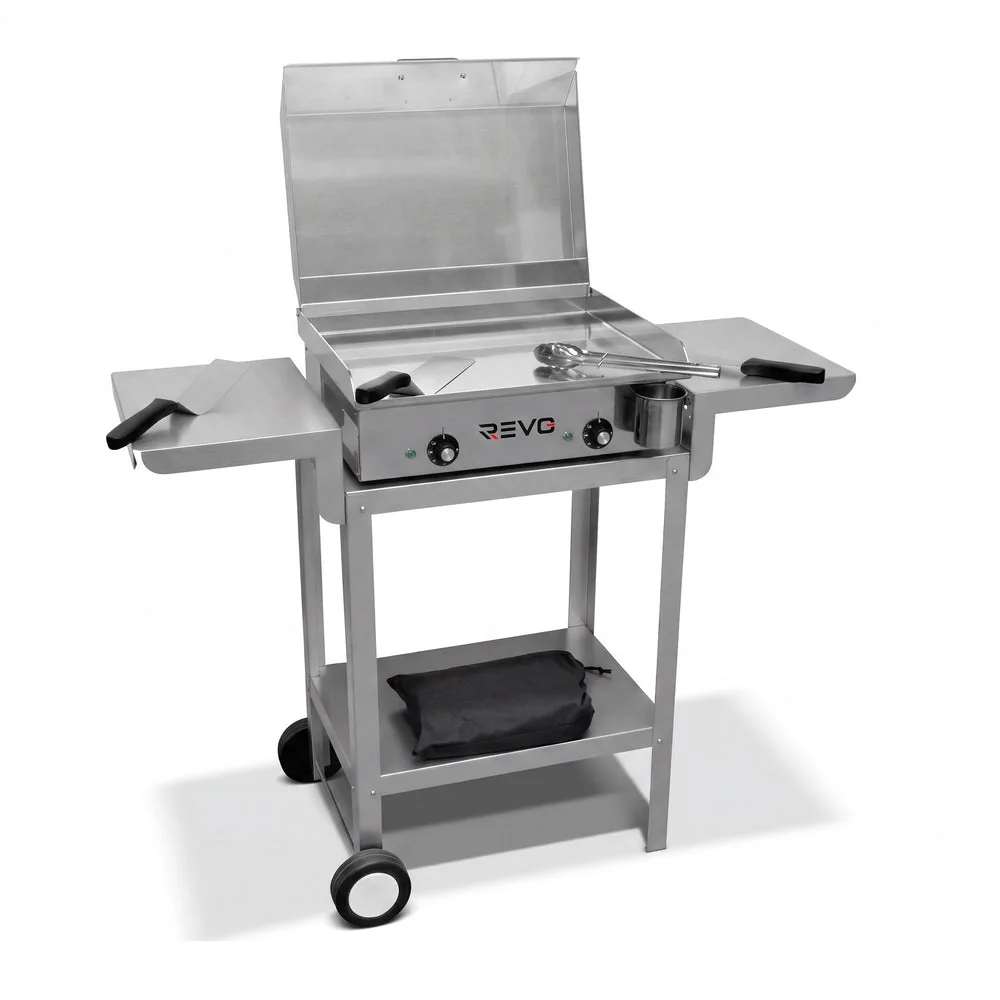 Pack Plancha Électrique REVO Alicante – Chariot & Accessoires Inclus – 2400 W