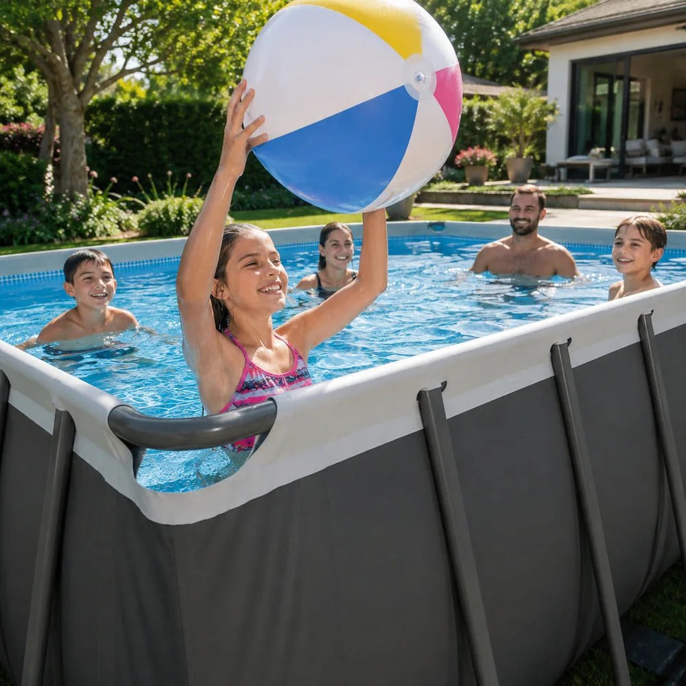 Piscine Hors-Sol Rectangulaire REVO Aqua Pro 5 – 549 × 274 × 132 cm – 17 203 L – Filtre à Sable – Échelle & Bâche Incluses - 3
