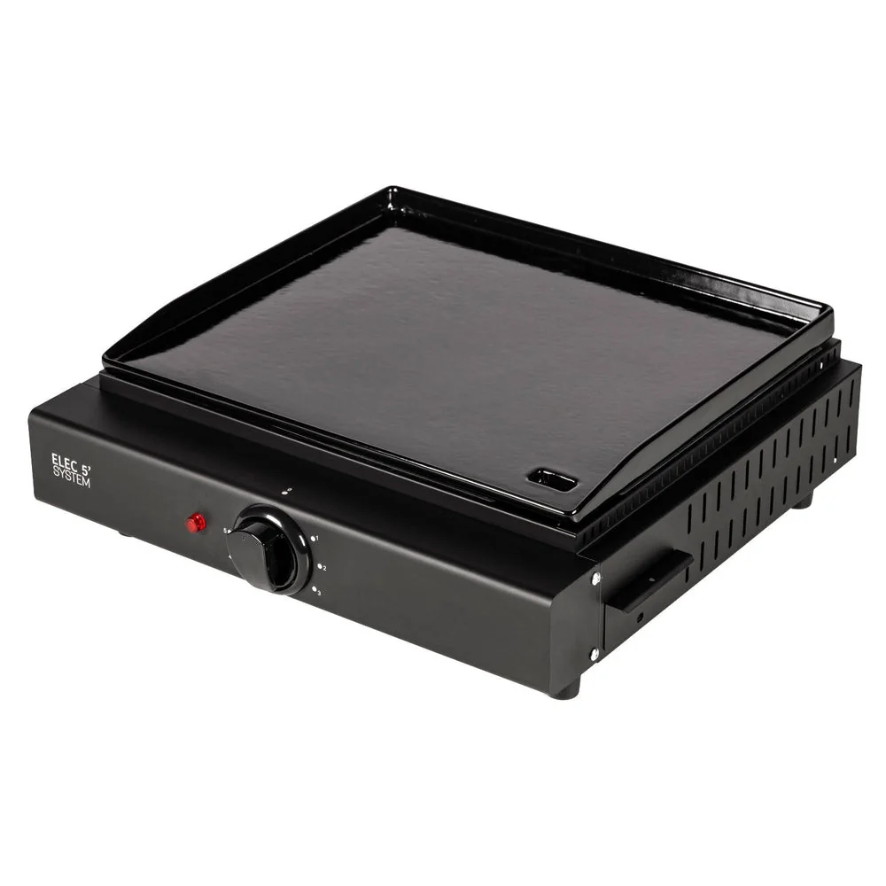 Plancha électrique REVO Cadix – 2 kW – Plaque en fonte émaillée 43 × 37 cm