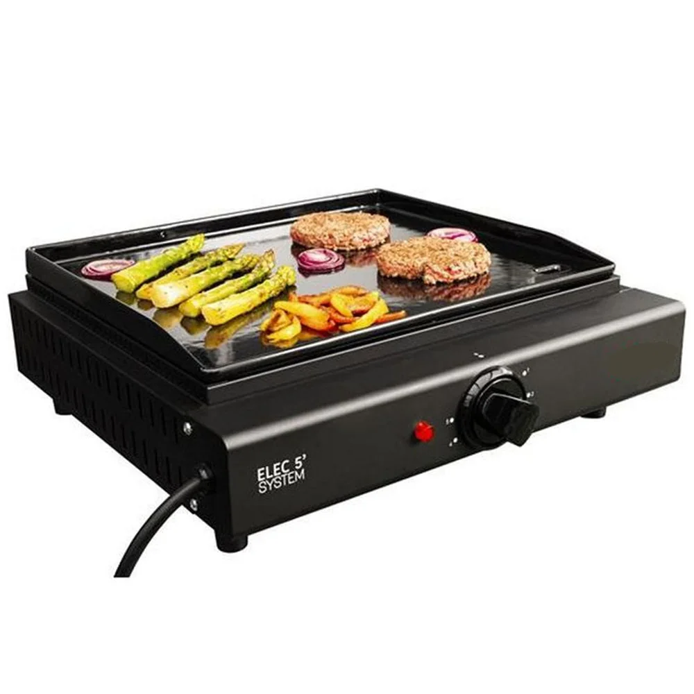 Plancha électrique REVO Cadix – 2 kW – Plaque en fonte émaillée 43 × 37 cm - 3