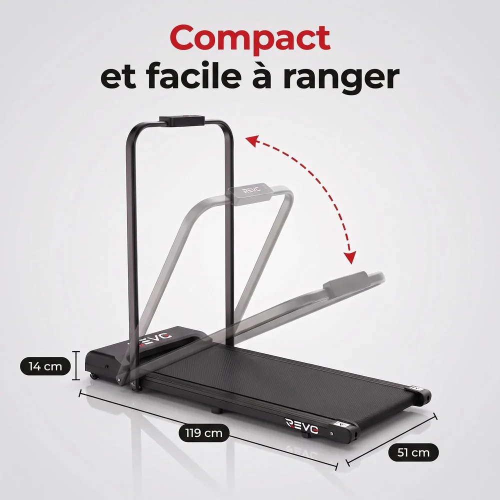 Tapis de Course Pliant REVO Flexo – 10 km/h – 2 Modes (Marche/Course) – Écran LED - 4