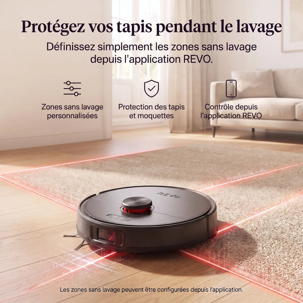 Robot Aspirateur Laveur REVO Nova 6 – 6 000 Pa avec Station Tout-en-Un & Navigation LiDAR - 4