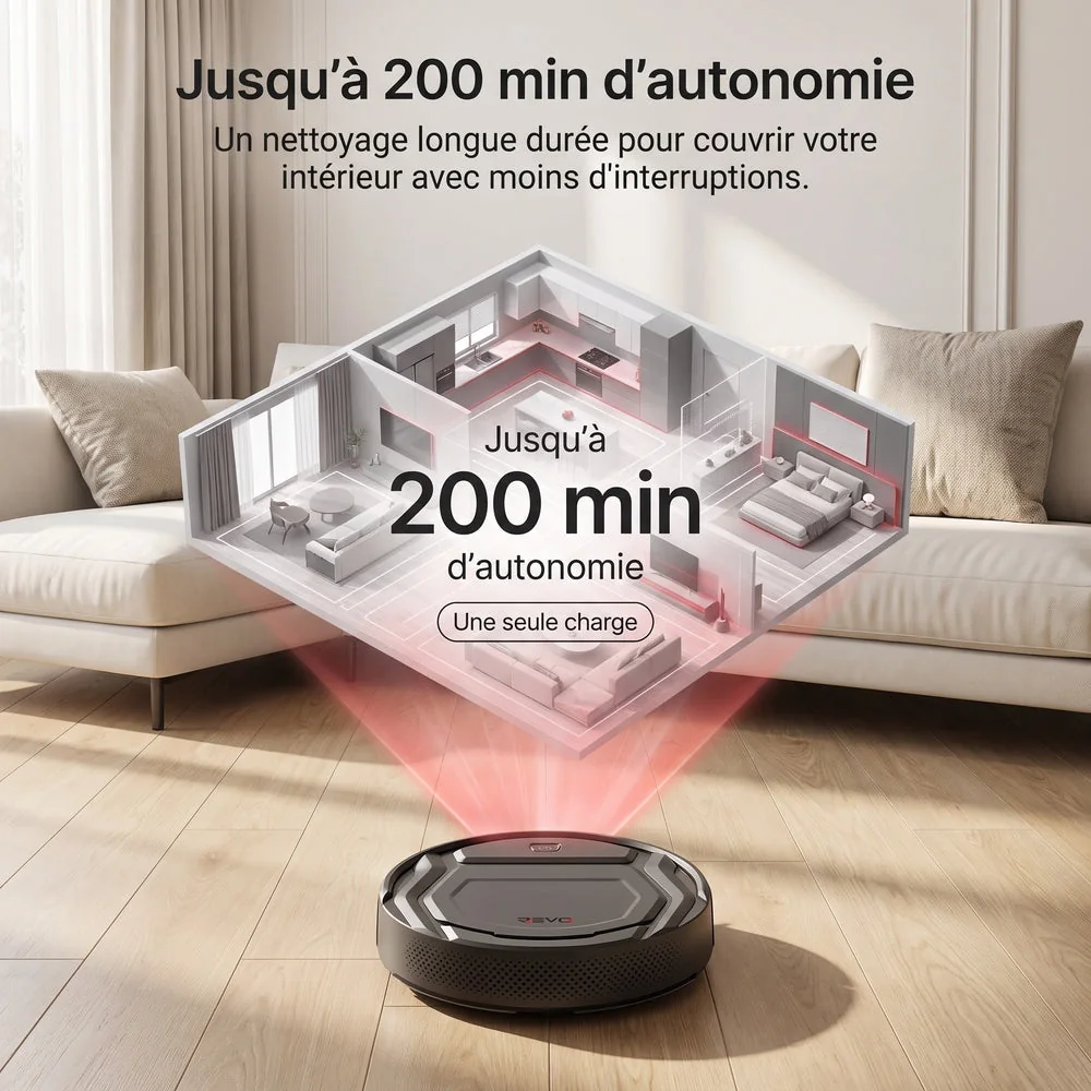 Robot Aspirateur REVO SlimForce 22 – 2 200 Pa, Connecté & Autonomie 120 min - 6