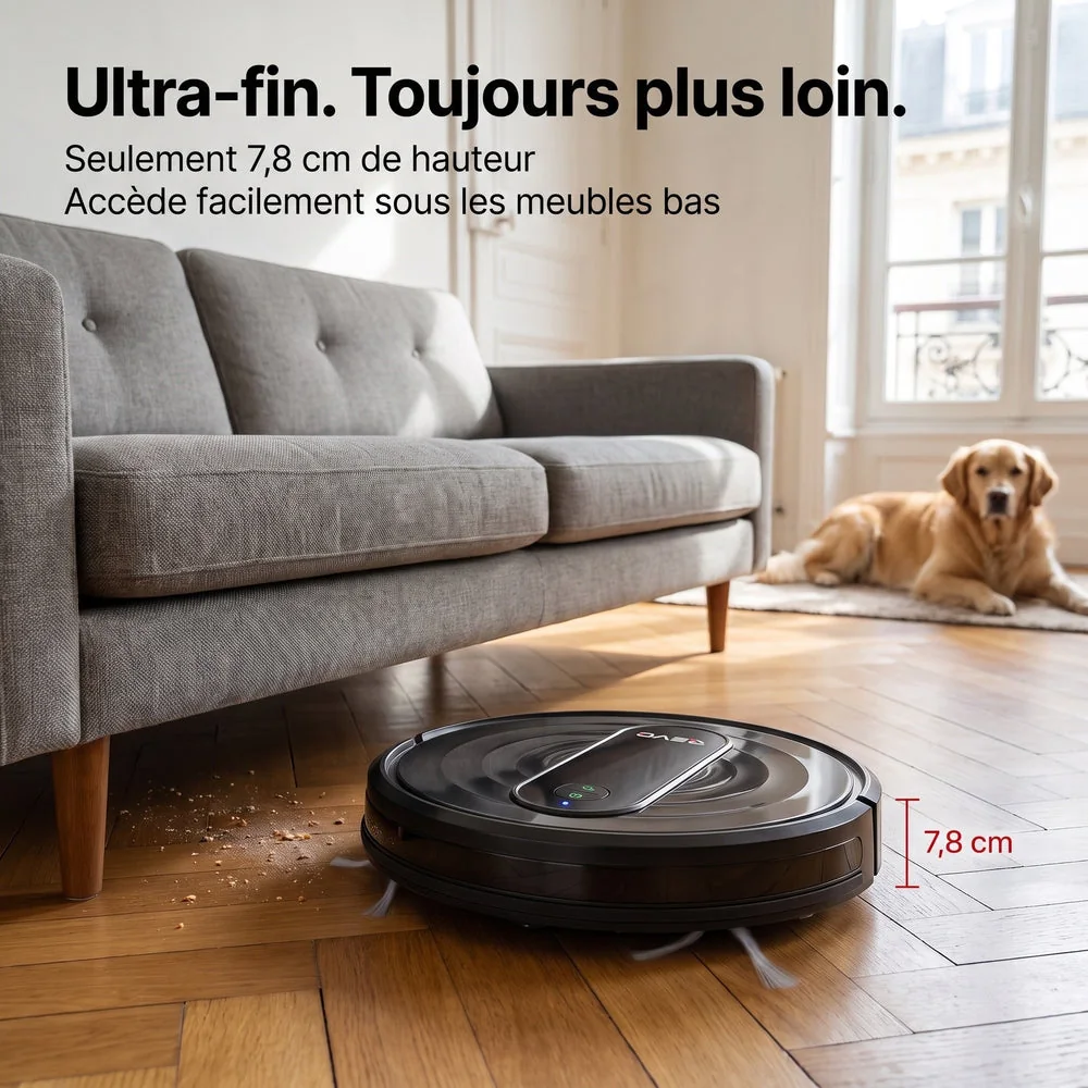 Robot Aspirateur Laveur REVO G20 Pro – 4 500 Pa – Autonomie jusqu’à 180 min – Contrôle par Application - 3