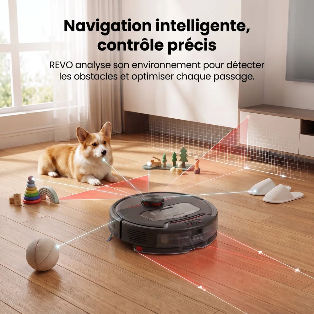 Robot Aspirateur REVO Vector 5 –  Laveur 3-en-1 5 000 Pa avec Navigation Intelligente & Contrôle Connecté - 5
