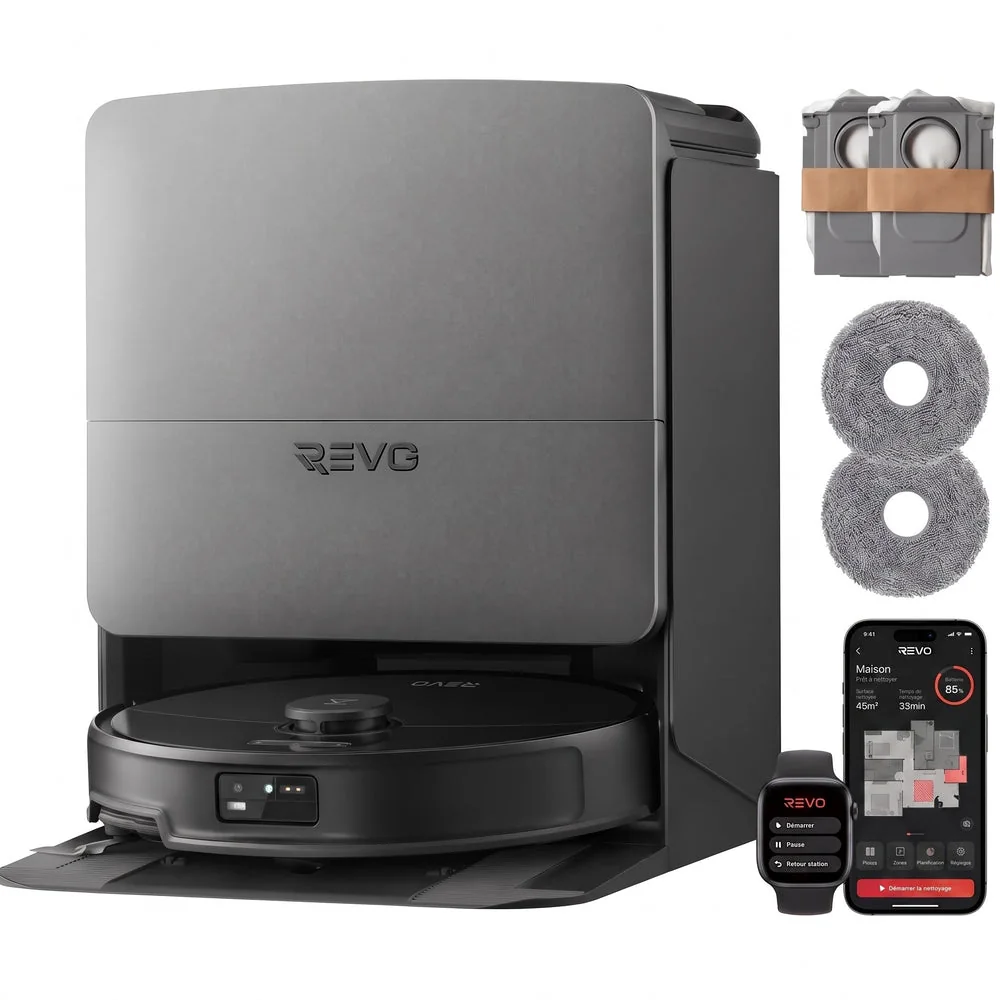 Robot Aspirateur Laveur REVO S20 Ultra – 36 000 Pa – Navigation 3D – Station Automatique
