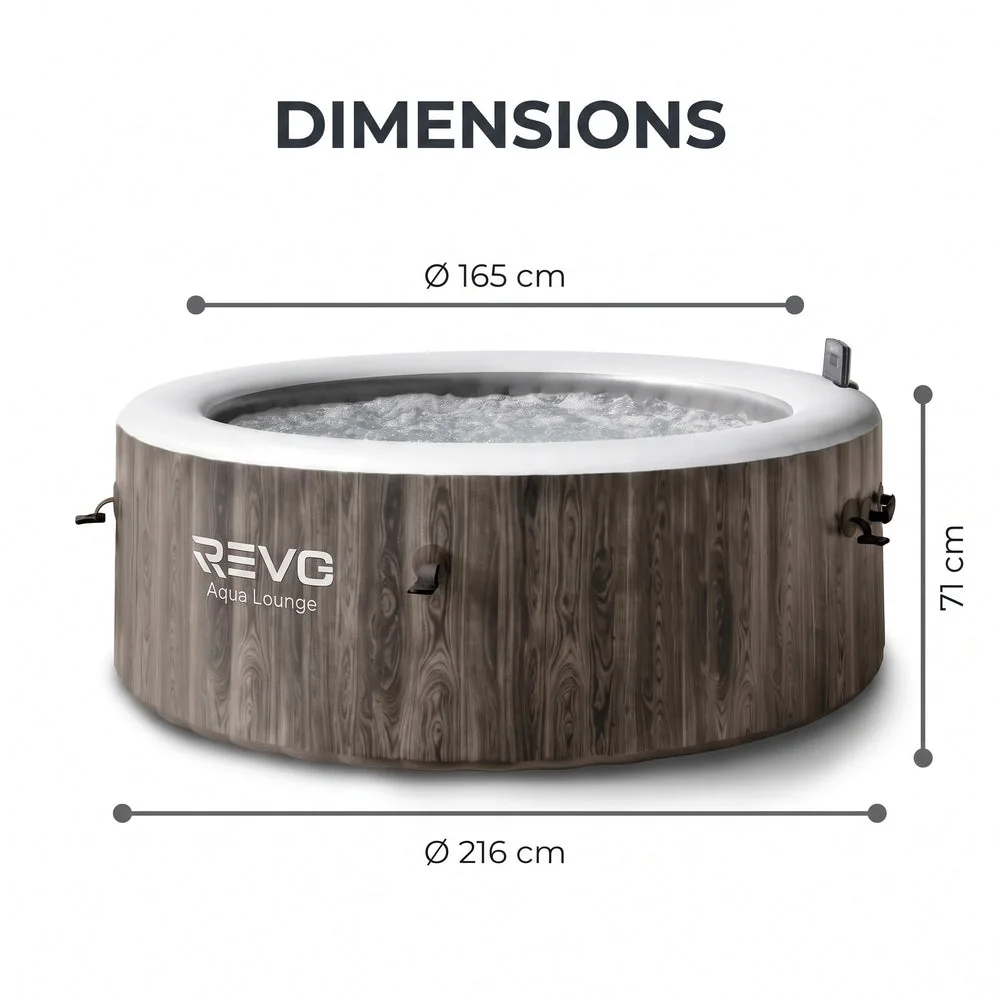 Spa Gonflable REVO Aqua Lounge – 6 Places – 170 Jets – Chauffage 40°C – Wi-Fi - 5