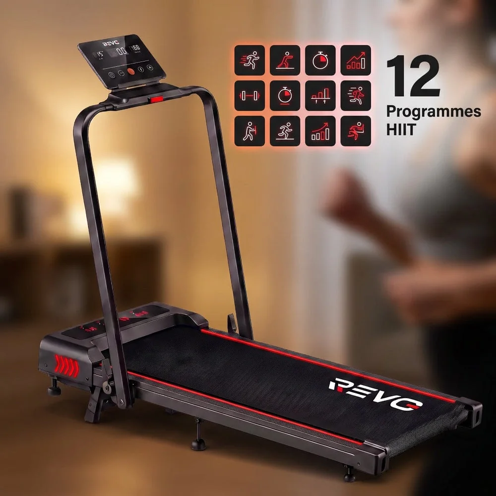 Tapis de Course Pliant REVO Trail – 12 km/h – 12 Programmes HIIT – Écran LED & Application Connectée - 5