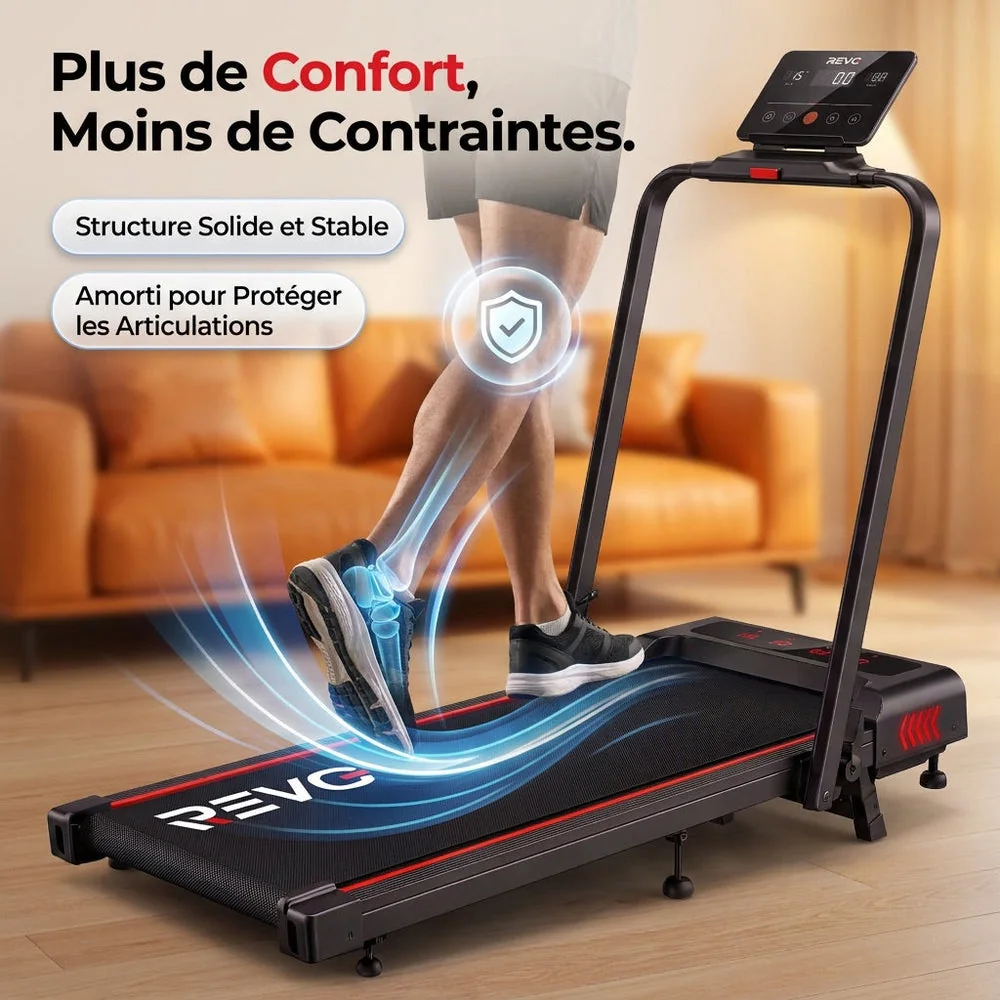 Tapis de Course Pliant REVO Trail – 12 km/h – 12 Programmes HIIT – Écran LED & Application Connectée - 6