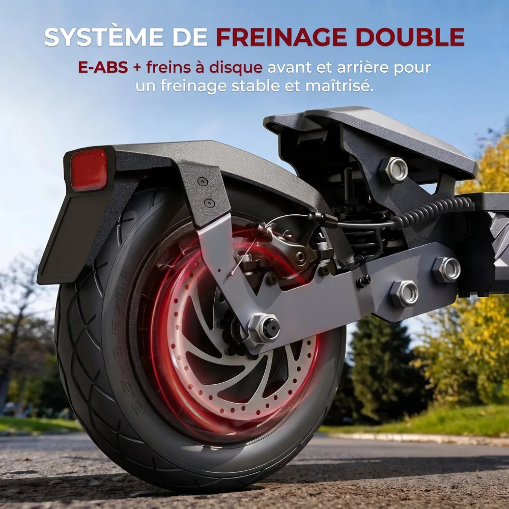 Trottinette Électrique REVO Vector – 1100 W Max. – Autonomie 70 km – Batterie 48 V 13 Ah – Pneus 10" – Suspension & NFC - 5
