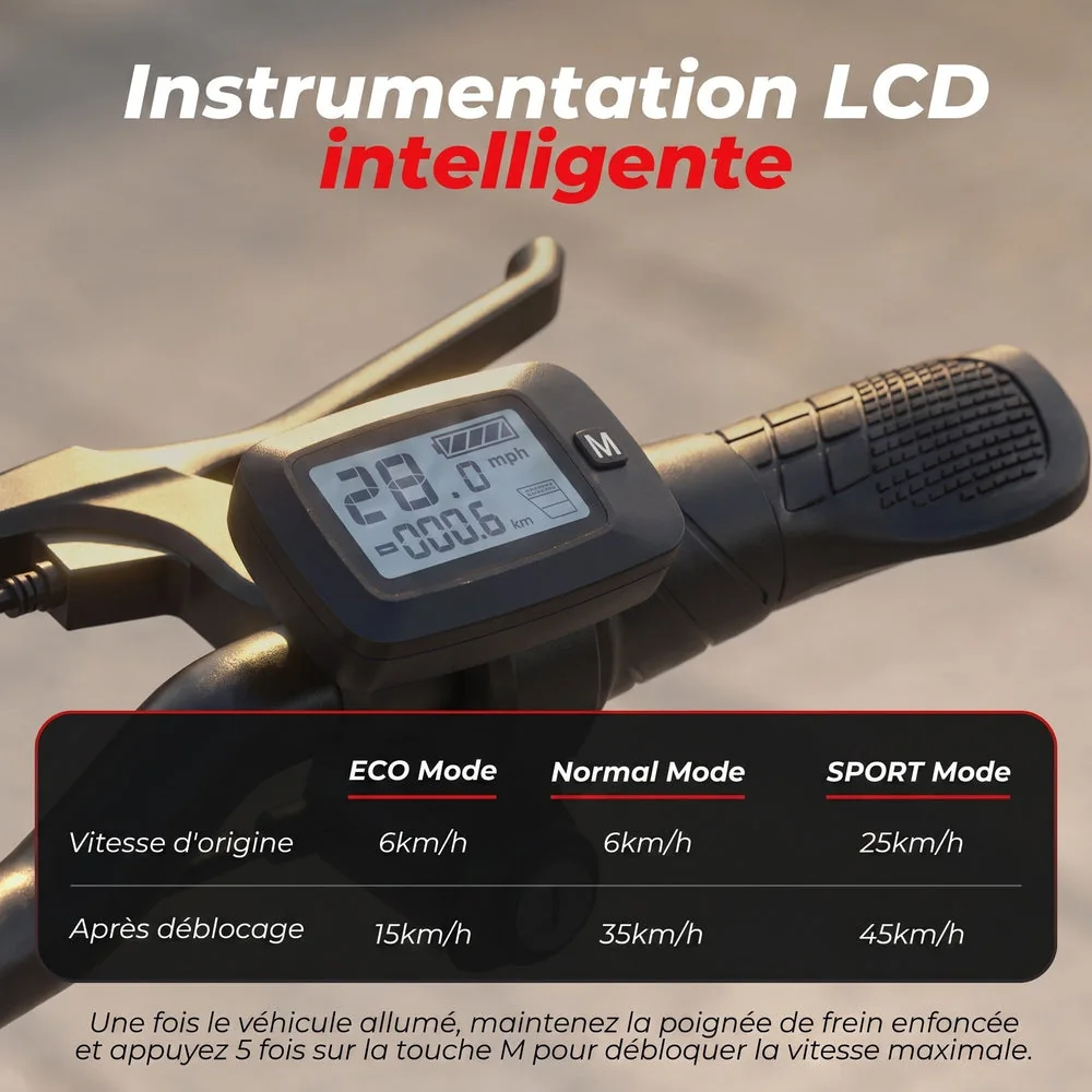 Trottinette Électrique REVO Prime – 1000 W – Autonomie 55-60 km – Batterie 48V 13Ah – Siège Confort Intégré - 5