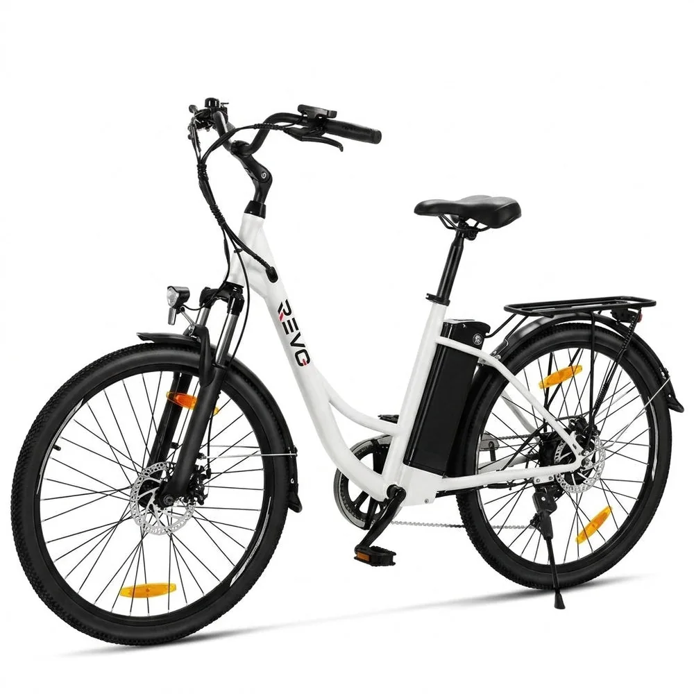 Vélo Électrique REVO CityFlow – 250 W – Autonomie 90 km – Batterie 561,6 Wh – Shimano 7 Vitesses – Roues 26"